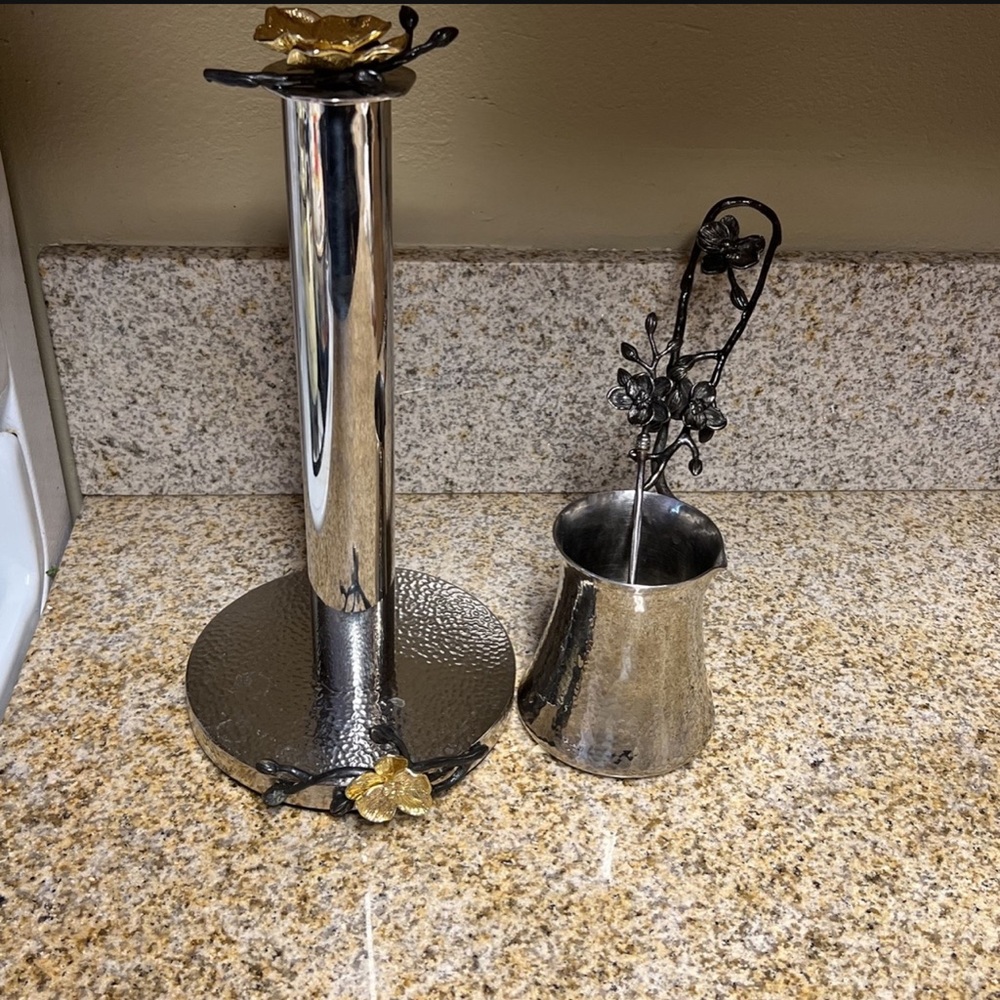 Michael Aram Coffee Pot, Paper towel&napkin holder